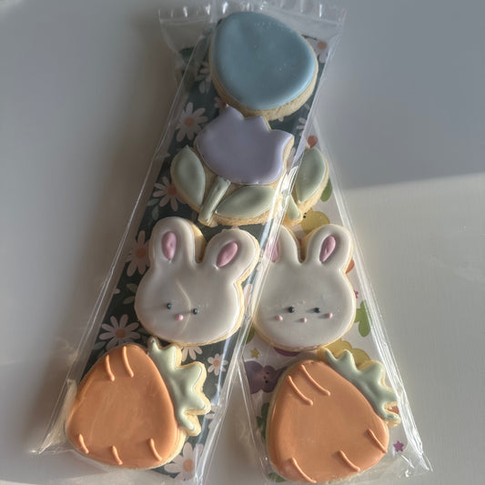 Easter Mini Cookie Sleeve (Bunny, Tulip, Carrot, Egg)