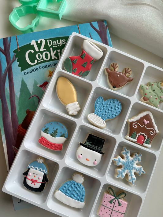 🎄 12 Days of Sugar Cookie Advent Calendar (Pre-Sale)