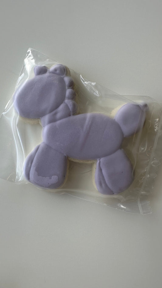 Medium Decorated Sugar Cookie (Frozen) Balloon Animal Horse